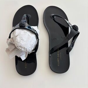 Black Kurt Geiger Thong Sandal